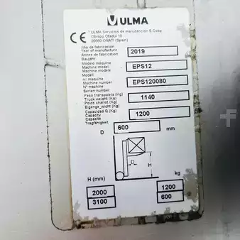 Wózek wysokiego podnoszenia 2019  ULMA Inoxtruck EPS12i (24)