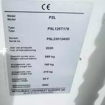 Apilador eléctrico 2020  Unicarriers PSL125 (13)