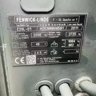3-wiel elektrische heftrucks 2011  Linde E20L (386) (18)
