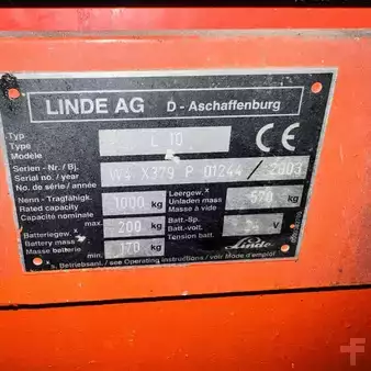 Apilador eléctrico 2003  Linde L10 (379) (9)