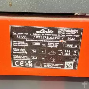 Stacker de condutor em pé 2022  Linde L14AP (1173) (21)