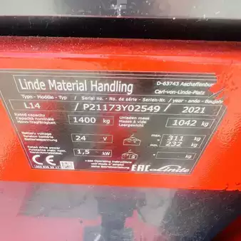 Stacker pedestre 2021  Linde L14 (1173) (13)