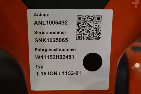 Niederhubwagen 2017  Linde T 16 ION 1152 (5)
