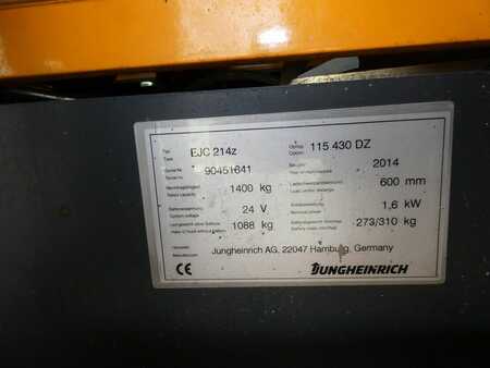 Apilador eléctrico 2014  Jungheinrich EJC 214 Z (3) 