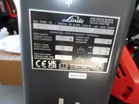Ruční vysokozdvižný vozík - Linde MT 15 C (3)