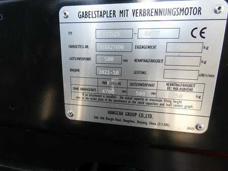 Chariot élévateur diesel 2022  HC (Hangcha) CPCD25-XW97F (6)