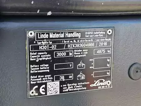 Wózki gazowe 2016  Linde H30T-02 Triplex (12)