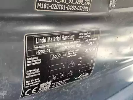 Wózki widłowe diesel 2017  Linde H20D-01 Triplex (12)