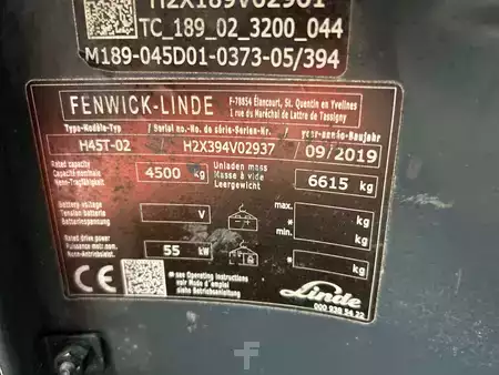 Empilhador a gás 2019  Linde H45T-02 (12)