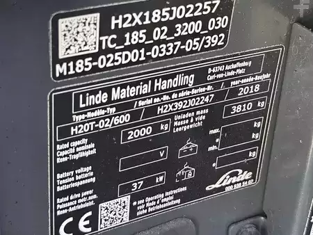 Wózki gazowe 2018  Linde H20T-02/600 (13)