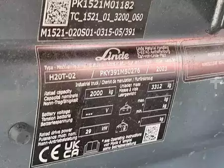 Wózki gazowe 2023  Linde H20T-02 (12)