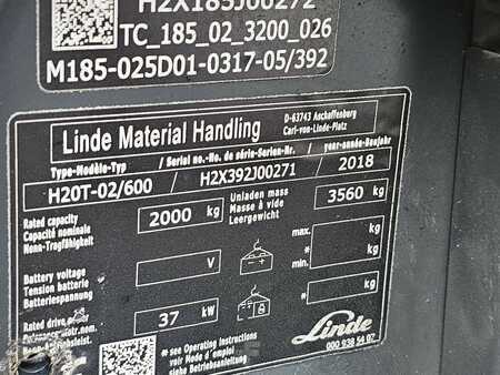 Linde H20T-02/600 nur 3714h