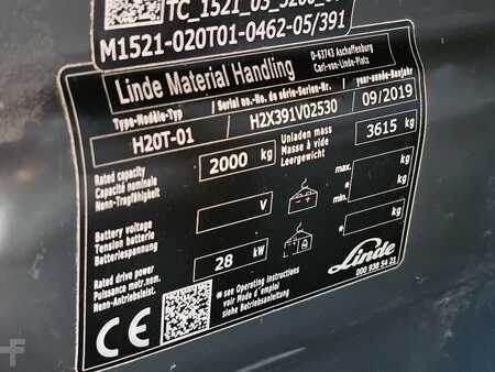 LPG Forklifts 2019  Linde H20T-01 Triplex (12)