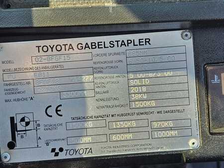 Gas truck 2018  Toyota 02-8FGF15 nur 4729h (12)