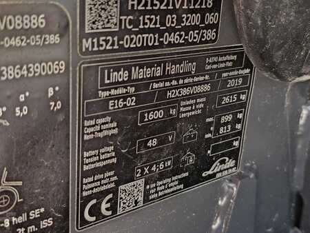 Elektro tříkolové VZV 2019  Linde E16-02 Triplex nur 3848h (12)