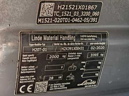 Gázüzemű targoncák 2020  Linde H20T-01 Triplex (11)