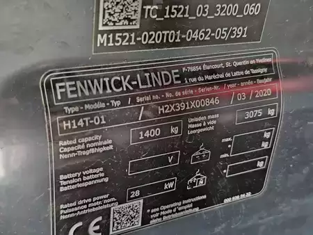 LPG Forklifts 2020  Linde H14T-01 Triplex (12)