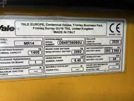 Retráctil 2020  Yale MR 14 (7)