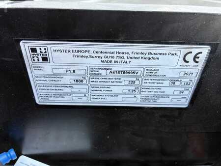 Electric Pallet Trucks 2021  Hyster P 1.8AC (8)