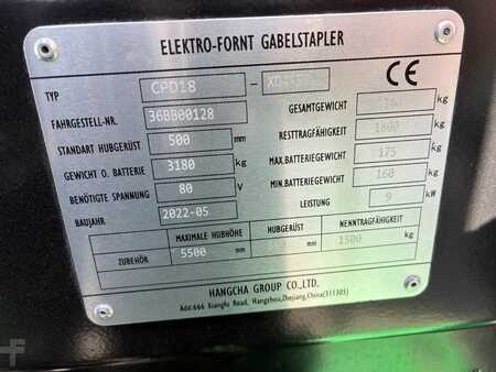 Elektro 4 Rad 2022  HC (Hangcha) CPD 18XD4SI16 (7)