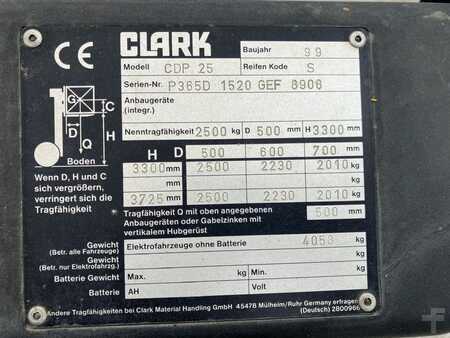 Wózki widłowe diesel 1999  Clark CDP 25 - Verkauf im IST-Zustand (6)