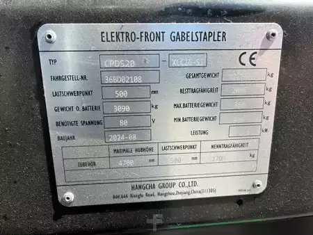 Elektro tříkolové VZV 2024  HC (Hangcha) CPDS 20-XCC2GSI (5)