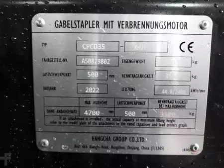 Dízel targoncák 2022  HC (Hangcha) CPCD 35-XH7F (7)