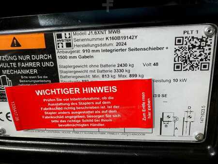 3-wiel elektrische heftrucks 2024  Hyster J 1.6XNT (7)