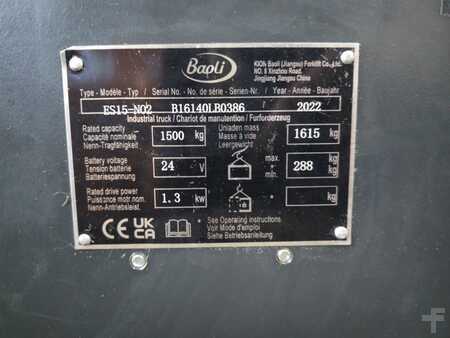 Apilador eléctrico 2024  Baoli ES15-NO2 (9)