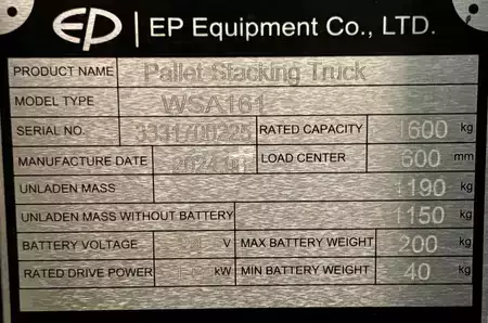 Pinontavaunu 2025  EP Equipment WSA161 NEW 1db  1piece (4)