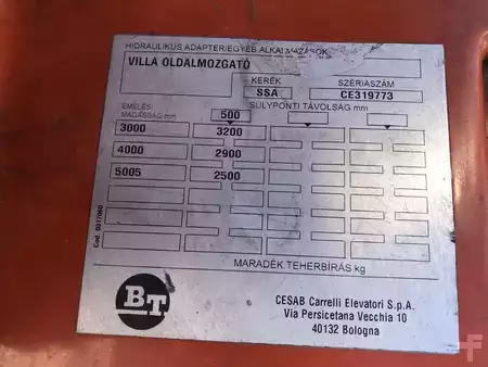 Elektro čtyřkolový VZV 2007  BT C4E350V, T5005mm, Good, Jó! Toyota csoport tulajdona BT. (10)