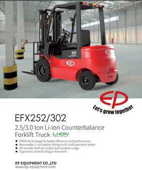 Eléctrica de 3 ruedas 2024  EP Equipment CPD15TVL Li-ion NEW , 80V Dual drive 80V 2xAC-Emotor,  Rent and leasing, SHT99. (5)