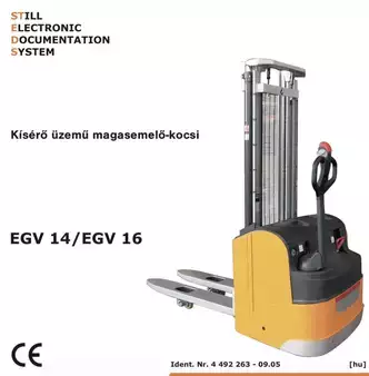 Ruční vysokozdvižný vozík 2002  Still EGV14 (1)