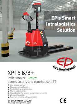 Electric Pallet Jacks 2023  EP Equipment XP15 robot, Fahrerloser PaletteStapler, Vezető nélküli automata palettamozgató, 1500kg, LI-ion, Top,  Demo! (1)