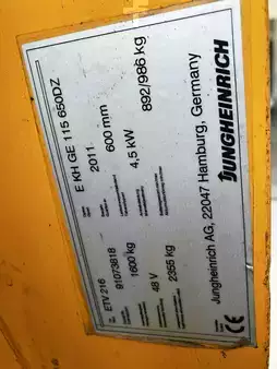 Tolóoszlopos targonca 2011  Jungheinrich ETV216 T6500mm, 1600kg, jo GOOD, (5)