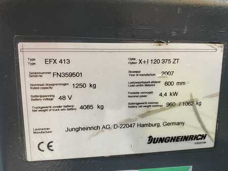 Smalle gangen trucks 2007  Jungheinrich EFX 413 X + i - Wire Guidance (3)