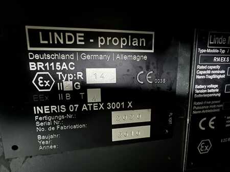 Chariot à mât rétractable 2010  Linde R 14 S - Atex Proplan EX 2G/Z1 *  DEMO !! (5)