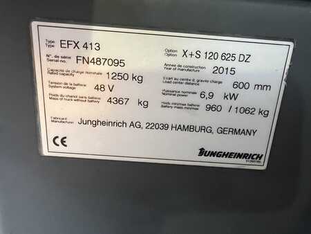 Smalle gangen trucks 2015  Jungheinrich EFX 413 X + S - Rail Guidance (3) 