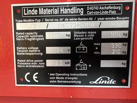 Pallet Stackers 2017  Linde L 16 * KAUP -  Rotator / DRUM - Clamp * DEMO !! (3)
