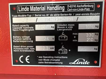 Pallet Stackers 2017  Linde L 16 * KAUP -  Rotator / DRUM - Clamp * DEMO !! (3) 