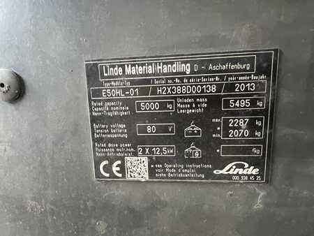 Eléctrica de 4 ruedas 2013  Linde E 50 HL 388 / 01 (3) 