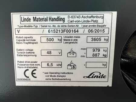 Verticale orderpickers 2015  Linde V ( 5213 ) - PSA / Wire Guidance (3)