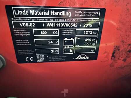 Préparateur de commande vertical 2019  Linde V 08-02 / 1110 (3)