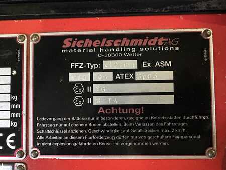 Wózek wysokiego podnoszenia 2010  Sichelschmidt D 1216 ASM * Atex EX 2G/Z1 (5) 