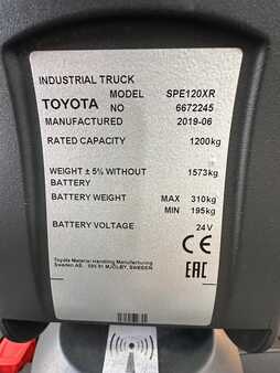 Apilador eléctrico 2019  Toyota SPE 120 XR - NEW / Unused (3)