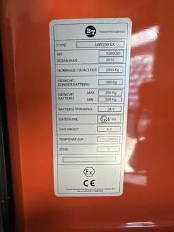 Porta-paletes elétrico 2013  BT LWE 250 -  Atex Pyroban EX 3G/Z2 * DEMO !! (3)