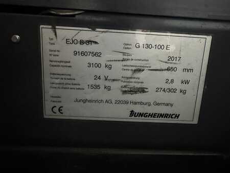 Apilador eléctrico 2017  Jungheinrich EJC-B 31 ( 3.1T @ 650 MM !!!!!! ) (3)
