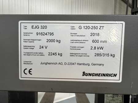 Apilador eléctrico 2018  Jungheinrich EJG 320 ( 2.0 T @ 600 MM !! ) * DEMO !! (3)
