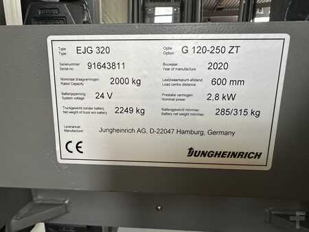 Apilador eléctrico 2020  Jungheinrich EJG 320 ( 2.0 T @ 600 MM !! ) * DEMO !! (3)