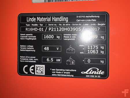 Schubmaststapler 2017  Linde R 16 HD 01 ( 1120 ) (3)